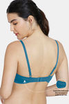 Zivame Innovation Push-Up Non Wired Medium Coverage Bra - Sailor Blue — thumbnail 7